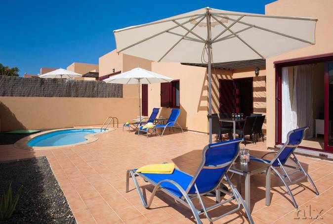 Villas del Sol in Corralejo, Fuerteventura Terasse